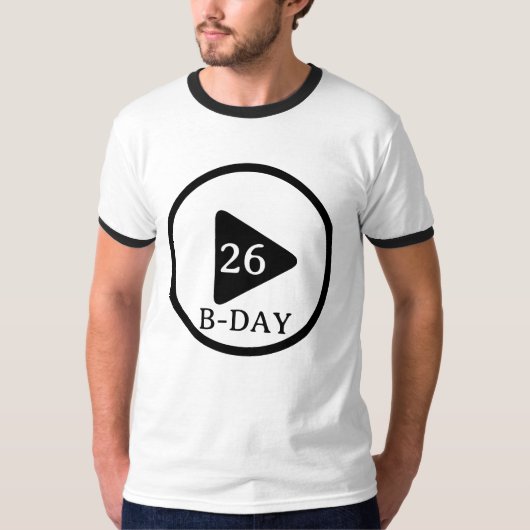 T-shirt Bouton Jeu d'anniversaire (Devant)