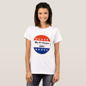 T-shirt Bouton Mon numéro d'élection 2024 (Devant entier)