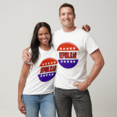 T-shirt Bouton républicain (Unisexe)