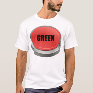T-shirt Bouton rouge - Vert