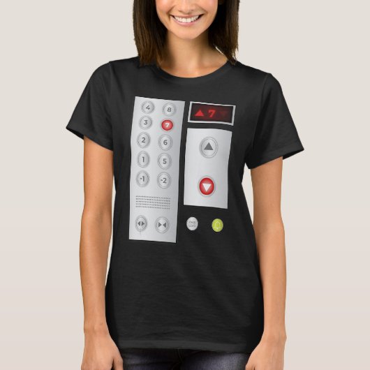 T-shirt Boutons d'ascenseur cool Art Hommes Femmes Ascense (Devant)