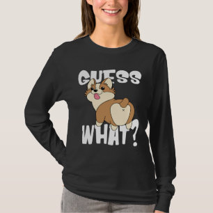 T-shirt Boutons De Corgi Drôle Pour Chien Devinez Ce Corgi
