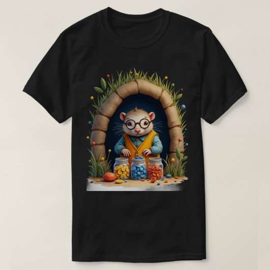 T-shirt Boutons de taupe (Design devant)