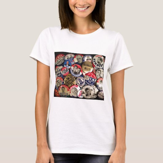 T-shirt Boutons politiques (Devant)
