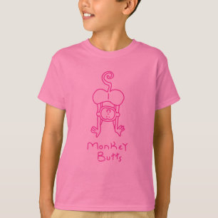 T-shirt Bouts roses de singe