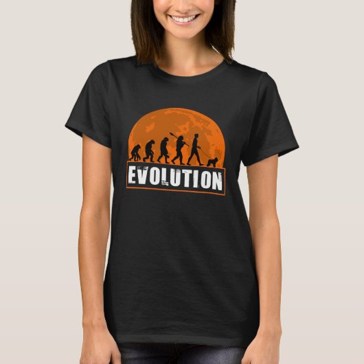 T-shirt Bouvier de Flanders Human Evolution  for Men Women (Devant)