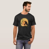 T-shirt Bouvier Des Flandres Chien Effrayant Lune Hallowee (Devant entier)