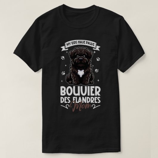 T-shirt Bouvier des Flandres Maman (Design devant)