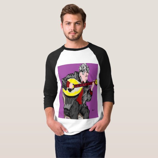 T-Shirt: Bouzouki Player T-shirt (Voorkant volledig)