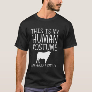 T-shirt Bovins Easy Halloween Costume humain Cow Bull Farm