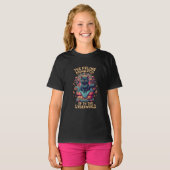 T-shirt Bow au monarque Feline de l'enfer Éffrayant (Devant entier)