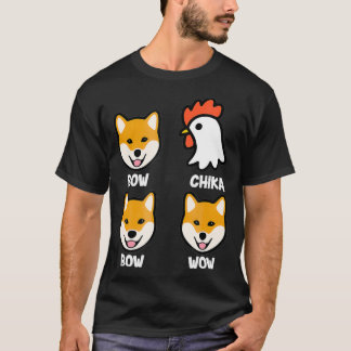 T-shirt Bow Chicka Bow Wow Drôle Chien Chicken Amateur