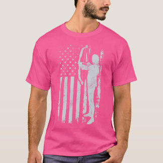 T-shirt Bow Hunter Bowhunter Broadhead Drapeau Usa