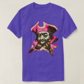 T-shirt Bow In Beard Pink pirate with bow in beard (Design devant)