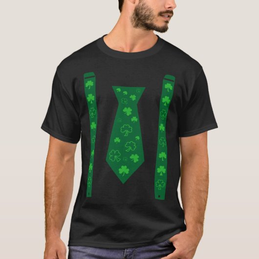 T-shirt Bow Tie & Suspenders Cool Irish St Patricks Day Me (Devant)