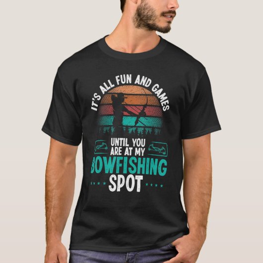 T-shirt Bowfisher Airboat Fisherman Bowfishing Spot Bowfis (Devant)