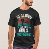 T-shirt Bowfisher Airboat Real Men prennent leurs filles B (Devant)