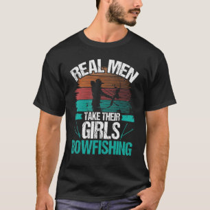 T-shirt Bowfisher Airboat Real Men prennent leurs filles B
