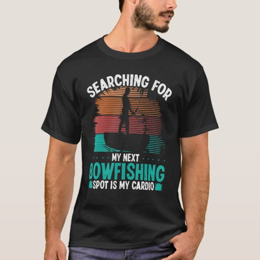 T-shirt Bowfisher Bowfishing Spot Airboat Bowhunter Fisher (Devant)