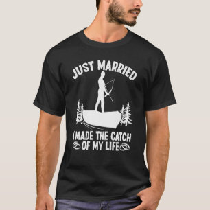 T-shirt Bowfisher Just Married Pêche de Vie Bowfishing Arb