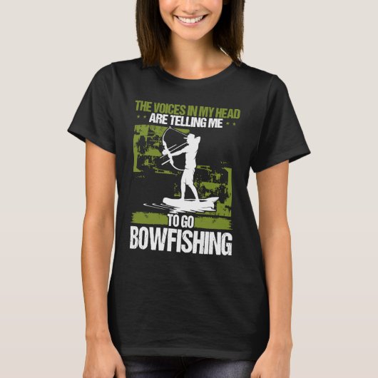 T-shirt Bowfishing Airboat Bowhunter Bowfisher Fisherman A (Devant)