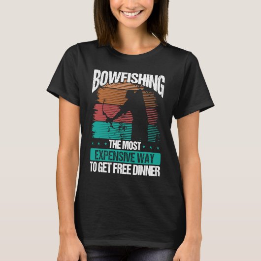 T-shirt BowFishing Archer Bowhunter Bowfisher Fisherman Bo (Devant)
