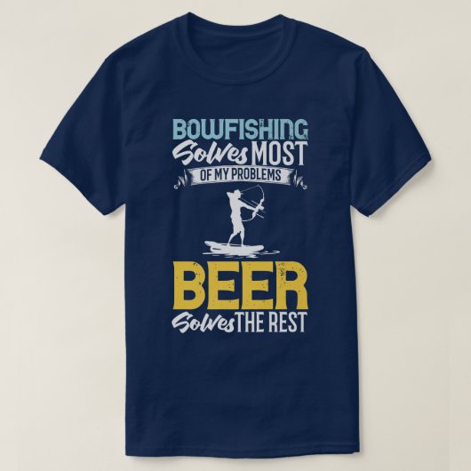 T-shirt Bowfishing Bow Lights Arrows Crossbow Bowfisher (Design devant)
