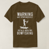 T-shirt BowFishing Bow Lights Flèches Crossbow Bowfisher  (Design devant)