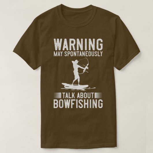 T-shirt BowFishing Bow Lights Flèches Crossbow Bowfisher (Design devant)