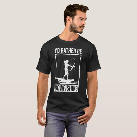 T-shirt BowFishing Bow Lights Flèches Crossbow Bowfisher (Devant entier)
