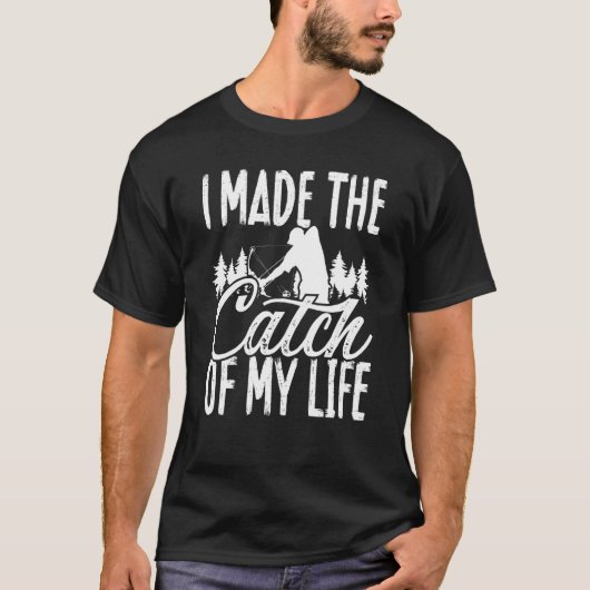 T-shirt Bowfishing Just Married Catch of Life Bowfisher Bo (Devant)