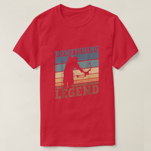 T-shirt BowFishing Legend BowFishing Pêcheur (Design devant)