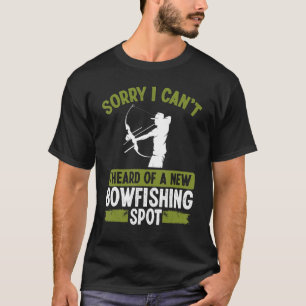T-shirt BowFishing Spot Bateau Chasseur d'embarcations Arc