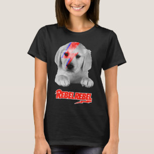 T-shirt Bowie Ziggy Labrador Retriever Animal Rebel