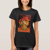 T-shirt Bowl avec Zinnias par Vincent van Gogh, (Devant)