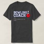 T-shirt Bowl Bowling Coaching  Sports  Funny Bowling  (Design devant)