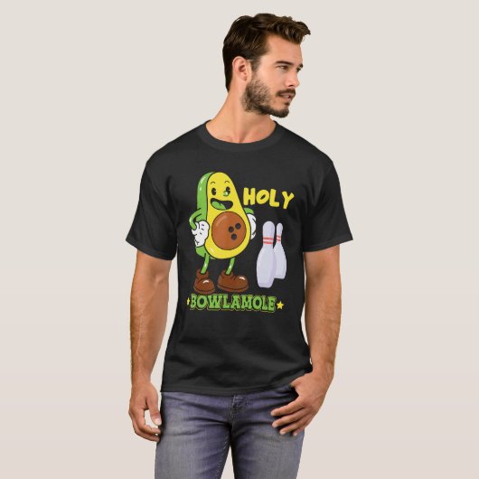 T-shirt Bowlamole Avocado Guacamole Bowling Bowling (Devant entier)