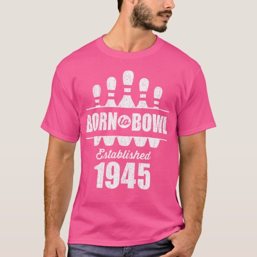 T-shirt Bowler 80 Ans Bowler 80E Anniversaire Bowling (Devant)