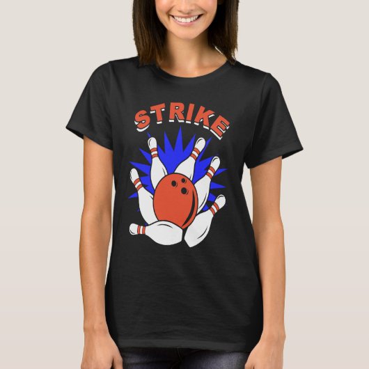T-shirt bowler bowler jeu de bowling (Devant)