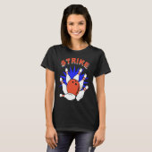 T-shirt bowler bowler jeu de bowling (Devant entier)