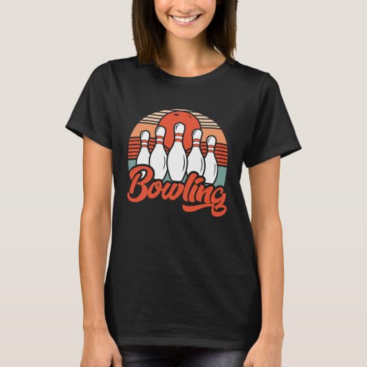 T-shirt bowler bowler jeu de bowling 1 (Devant)
