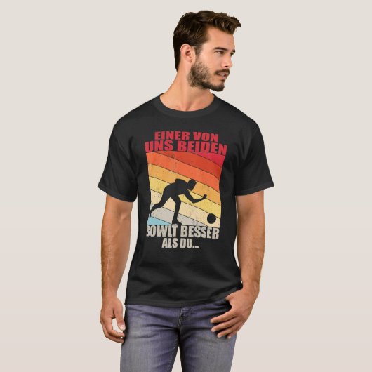 T-shirt Bowler Bowling Bowling Ball (Devant entier)