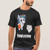T-shirt Bowler Bowling Unicorn Strike Bowling Pin Bowling  (Devant)