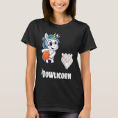 T-shirt Bowler Bowling Unicorn Strike Bowling Pin Bowling  (Devant)