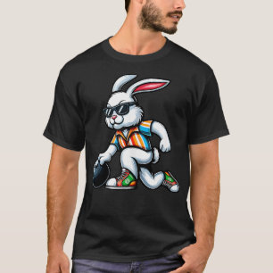 T-shirt Bowler Bunny de Pâques Enfants Hommes Femmes Pâque
