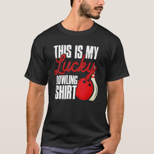 T-shirt Bowler C'Est Mon Lucky Bowling Bowling (Devant)