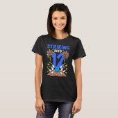 T-shirt Bowler Grève Dans 12 Bowling Anniversaire (Devant entier)