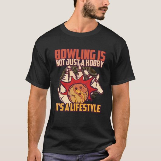 T-shirt Bowler Hobby Bowling Player (Devant)