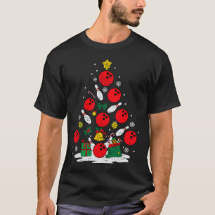 T-shirt Bowler Noël Tree Lights Xmas Bowler Me Sport