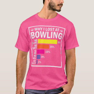 T-shirt Bowler Pourquoi J'Ai Perdu Au Bowling Player C'Est